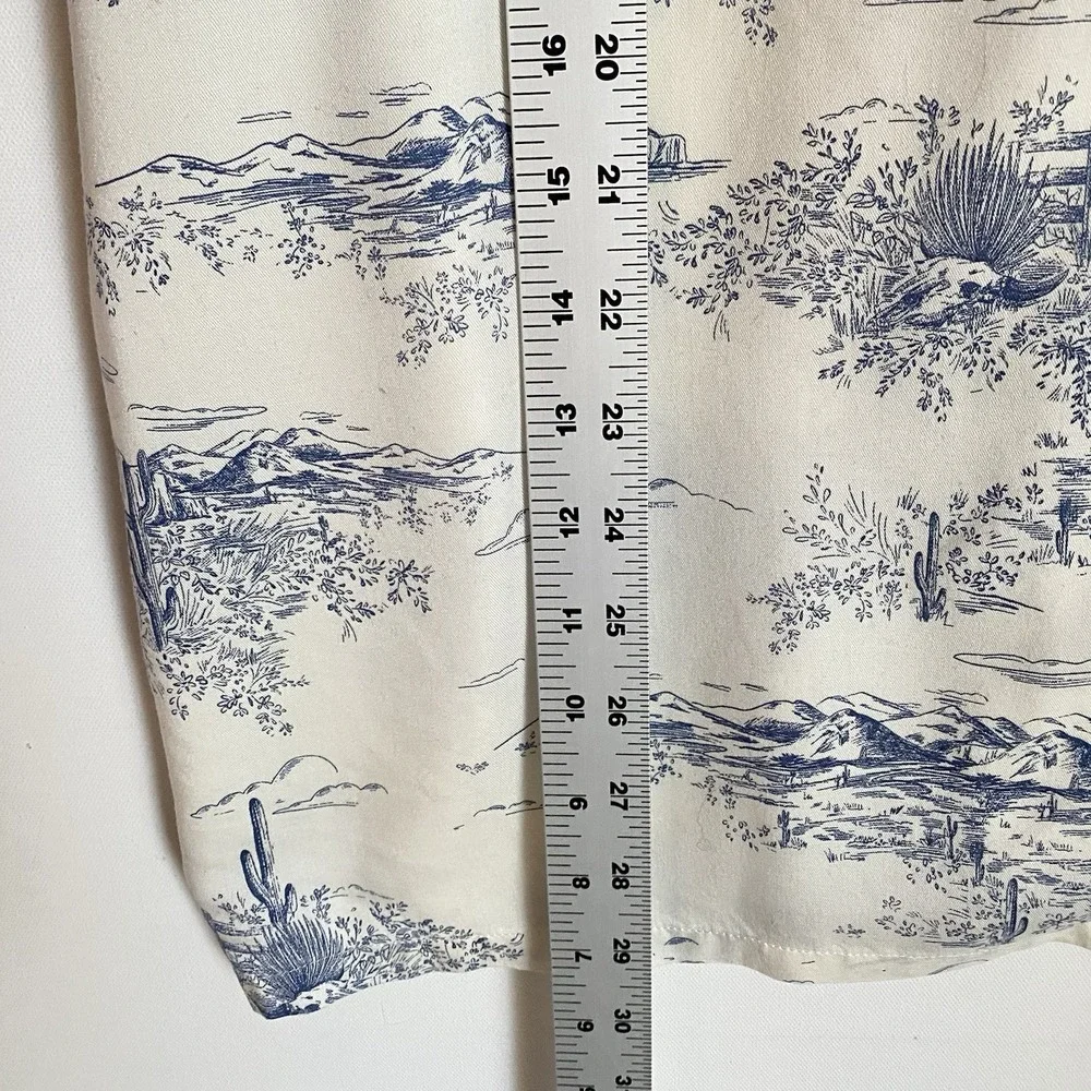 Levi's Strauss Relaxed Shirt Men XL Short Sleeve Country Western Lyocell